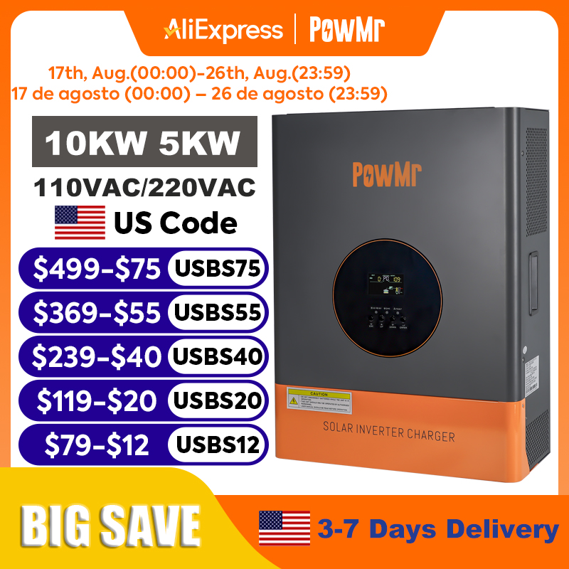 Drone Solar Charger - Inversor de Fase Dividida PowMr de