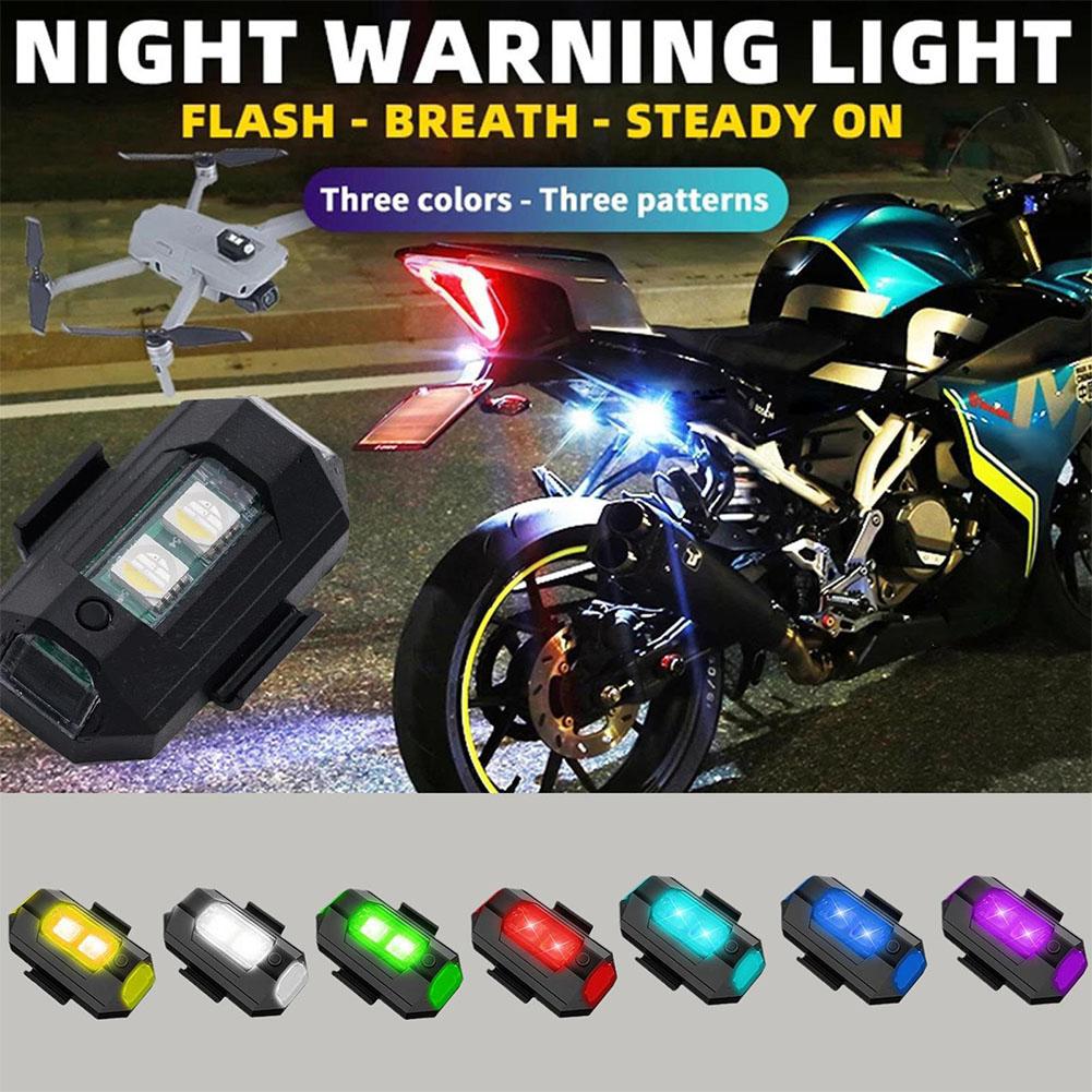 2 uds Mini luces LED estrobosc - Drone Beacon Light reseña y precio