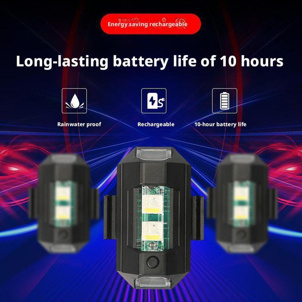 2 uds Mini luces LED estrobosc - Drone Beacon Light reseña y precio