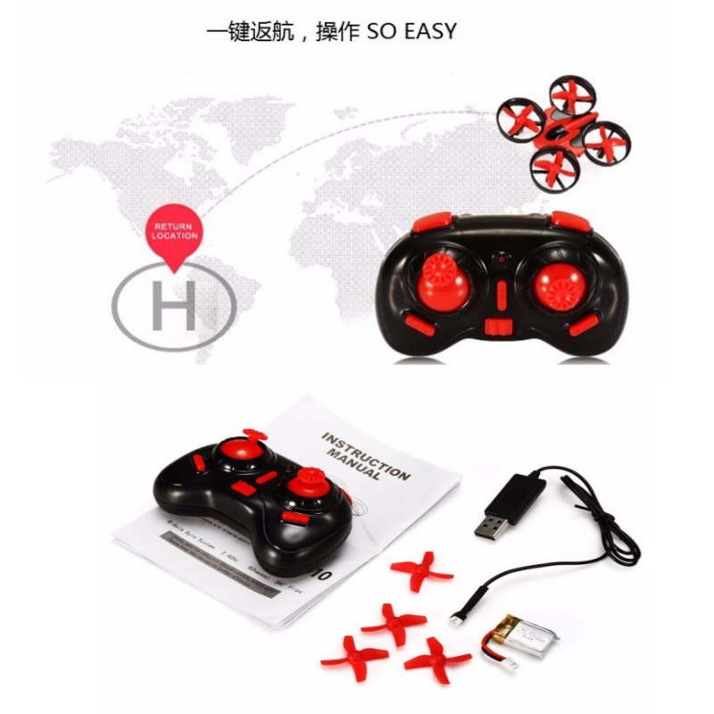 Mini Dron 2.4G con Giroscopio  - Eachine Drone E010 reseña y precio