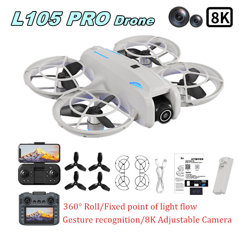 Dron L105 PRO Duel con Lente 8 - Drone Battery Adapter reseña y precio