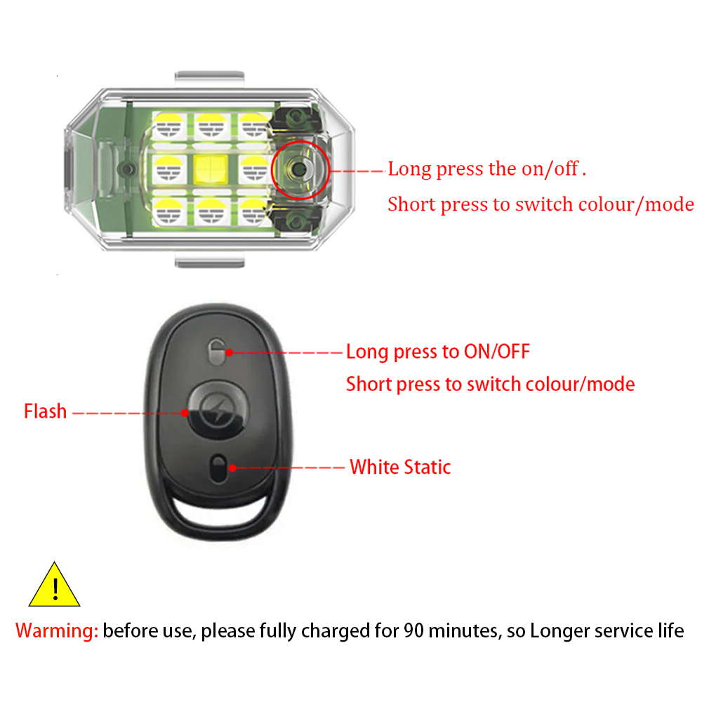 Luz estroboscópica LED inalámb - Drone Beacon Light reseña y precio