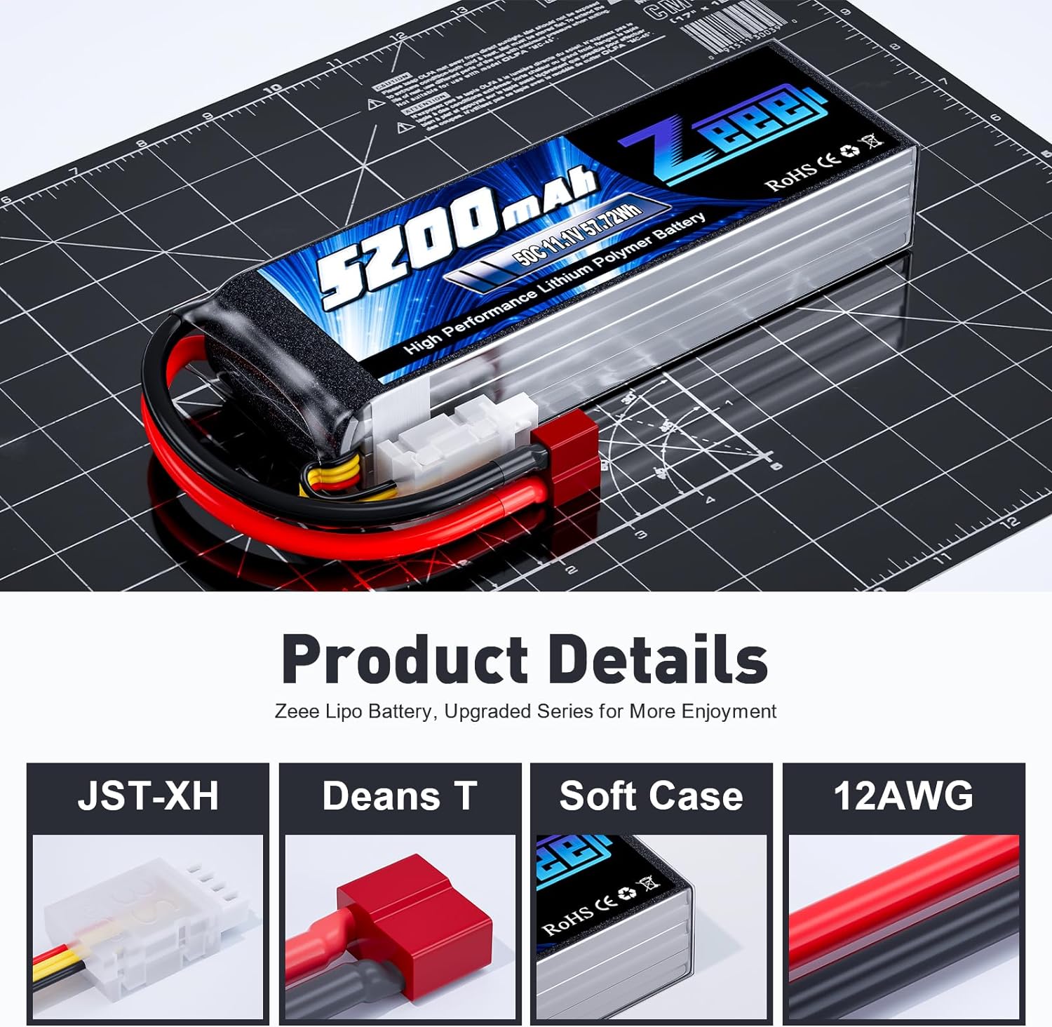 1/2 unidades Zeee 11,1 V 50C 5 - Drone Controller Hood reseña y precio